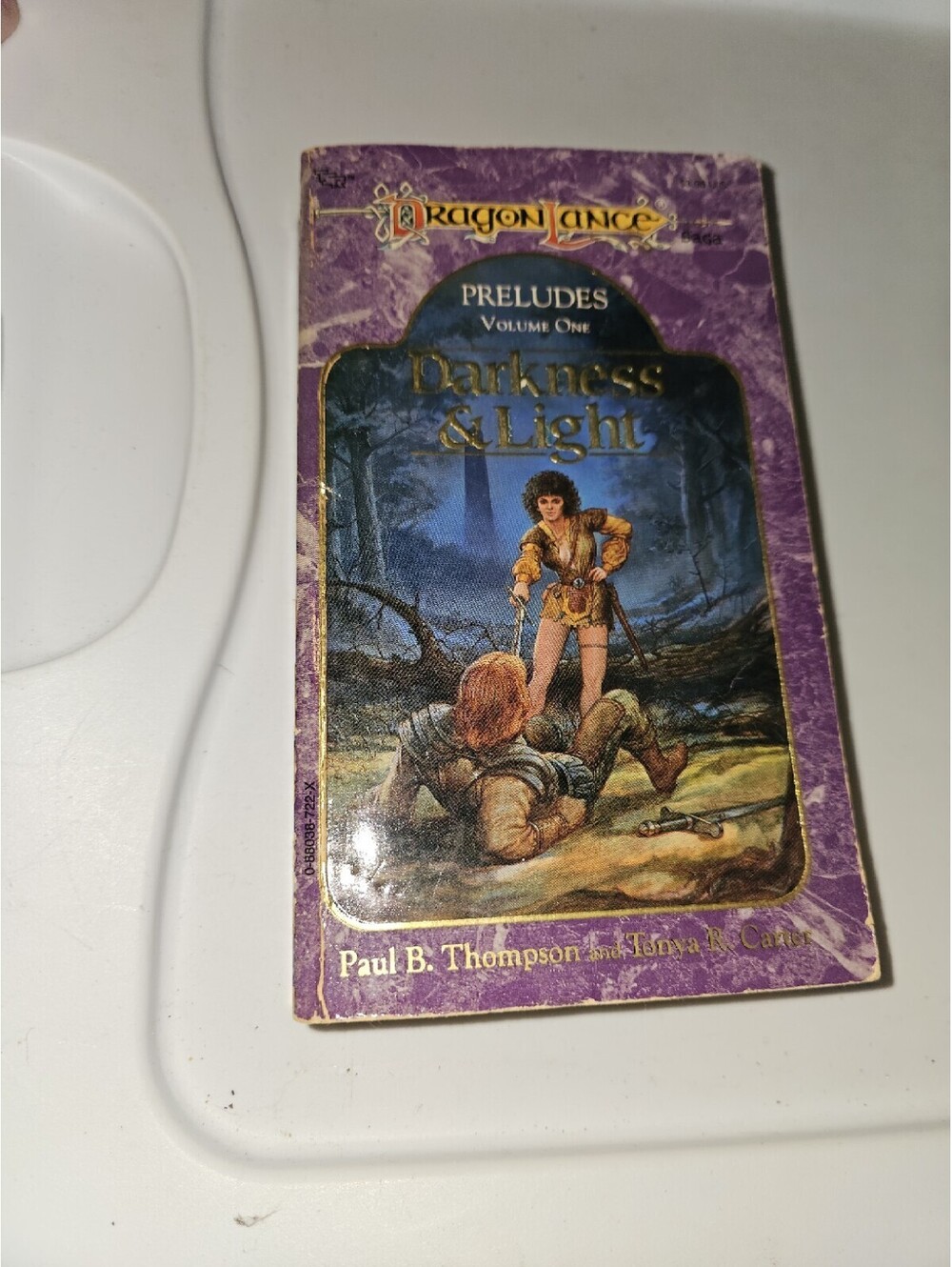 Dragonlance Preludes Vol 1:Darkness and Light-pbk-TSR-1st Print-Thompson/Carter